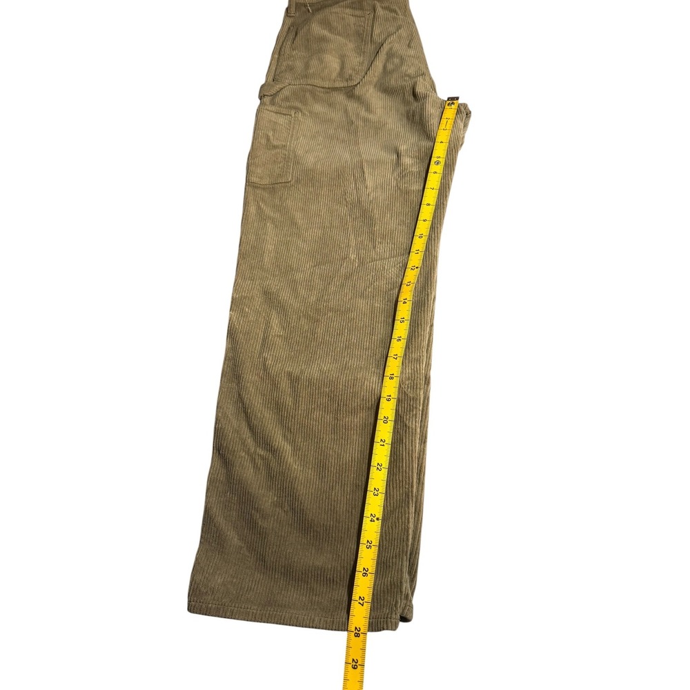 American Eagle Mens Flex Carpenter Pants Size 32X32 Olive Color Corduroy Feel - Picture 9 of 9